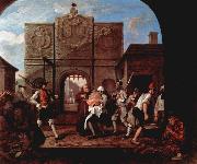 William Hogarth The Gate of Calais oil on canvas